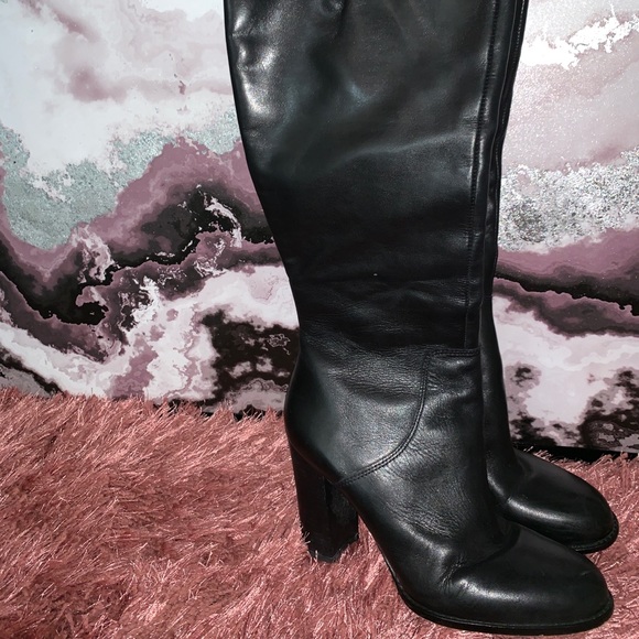 Sam Edelman Shoes - Tall Black Leather Boots Size 9 Sam Edelman Shoes - Tall Black Leather Boots Size 9
